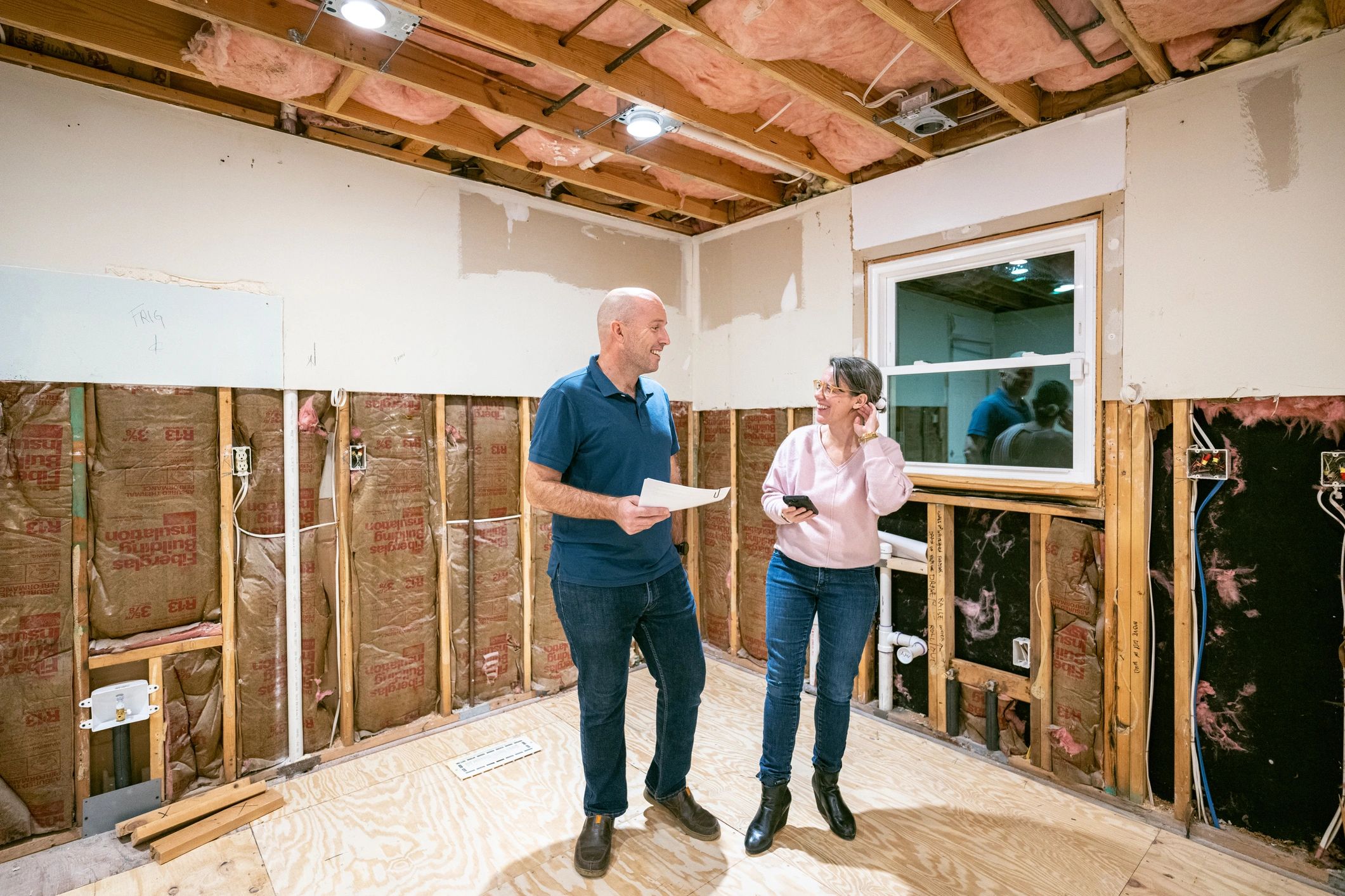 happy homeowner renovation result
