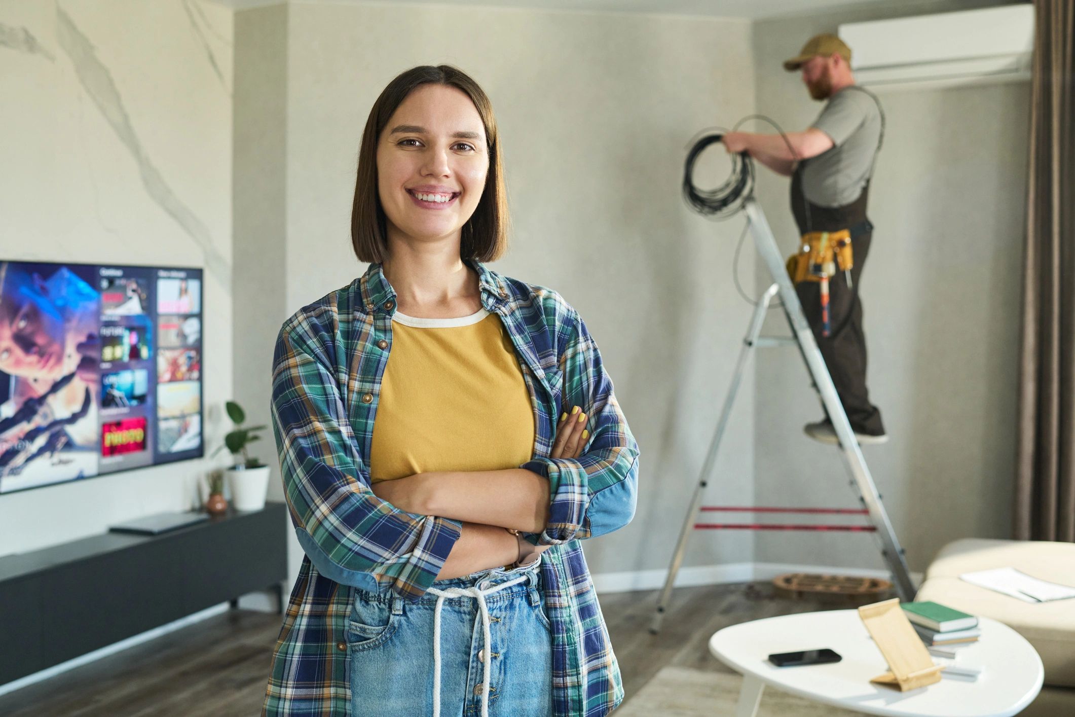 happy homeowner renovation result